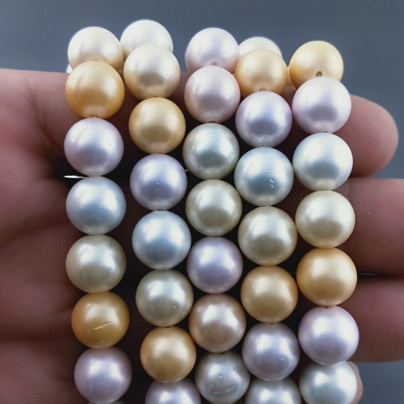 Perle Di Maiorca Multicolore Perline Forma Tondo Liscio 10mm