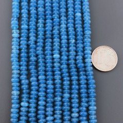 Angelite in Perline Forma Rondelle Liscio Foro Passante 04mm