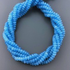 Angelite in Perline Forma Rondelle Liscio Foro Passante 04mm
