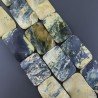 Turchese Giallo Naturale in Perline Forma Rettangolare Piatto Liscio Foro Passante 20x3mm