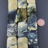 Turchese Giallo Naturale in Perline Forma Rettangolare Piatto Liscio Foro Passante 20x3mm