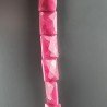Giada Rubino in Perline Forma Rettangolare Piatto Sfaccettato Foro Passante 13x18mm