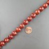 Corniola Rossa Perline Forma Tondo Sfaccettato 12mm