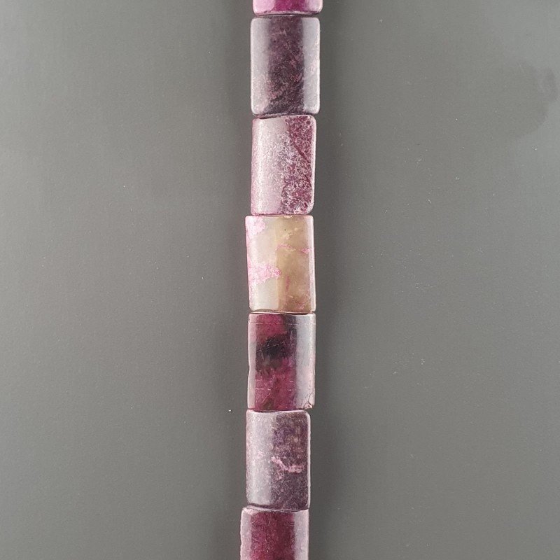 Sugilite Rinforzato in Perline Forma Rettangolare Piatto Liscio Foro Passante 13X18mm