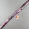 Sugilite Rinforzato in Perline Forma Rettangolare Piatto Liscio Foro Passante 13X18mm