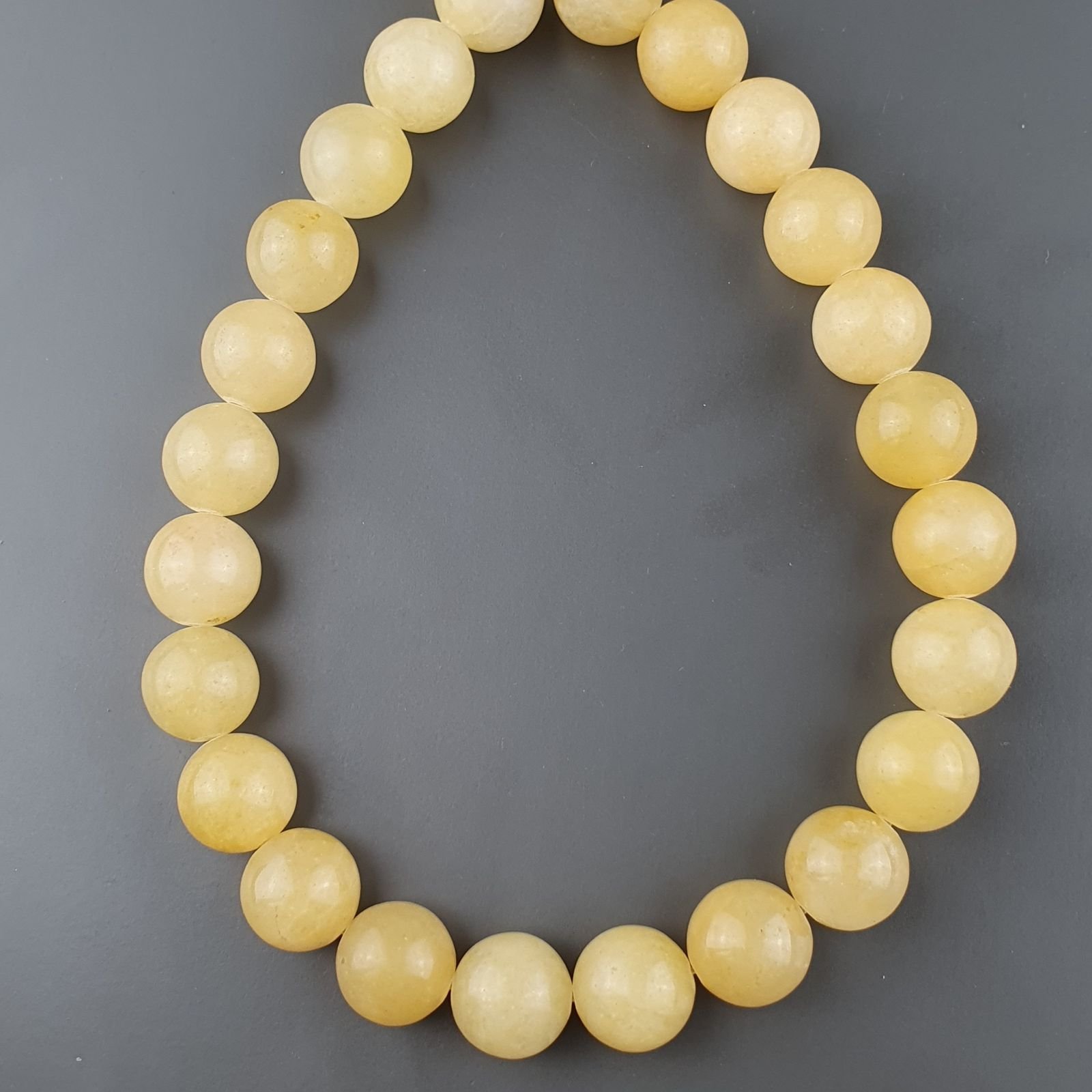 Avventurina Gialla Naturale Perline Forma Tondo Liscio 14mm