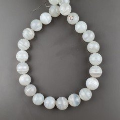 Calcedonio Naturale Perline Forma Tondo Liscio 14mm Calcedonio Naturale Perline Forma Tondo Liscio 14mm