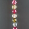 Cristallo Di Rocca Multicolore Perline Forma Tondo Liscio 12mm