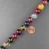 Cristallo Di Rocca Multicolore Perline Forma Tondo Liscio 12mm