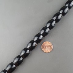 Onice Nera Perline Forma Barilotto Liscio 12X15mm Onice Nera Perline Forma Barilotto Liscio 12X15mm