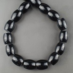Onice Nera Perline Forma Barilotto Liscio 12X15mm Onice Nera Perline Forma Barilotto Liscio 12X15mm