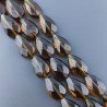 Quarzo Birra Idrotermale in Perline Forma Goccia Piatto Sfaccettato Foro Passante 12X19mm