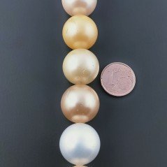 Perle di Maiorca Multicolore Perline Forma Tondo Liscio 16mm
