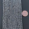Ematite Argento Perline Forma Tondo Sfaccettato 03mm