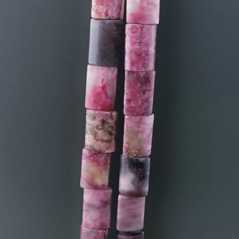 Sugilite Rinforzato in Perline Forma Rettangolare Piatto Liscio Foro Passante 10X14mm