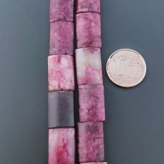 Sugilite Rinforzato in Perline Forma Rettangolare Piatto Liscio Foro Passante 10X14mm
