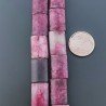 Sugilite Rinforzato in Perline Forma Rettangolare Piatto Liscio Foro Passante 10X14mm