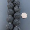 Pietra Lavica Perline Forma Tondo Liscio 18mm