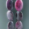 Sugilite Rinforzato in Perline Forma Ovale Piatto Liscio Foro Passante 20X30mm