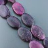 Sugilite Rinforzato in Perline Forma Ovale Piatto Liscio Foro Passante 20X30mm