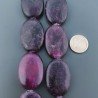 Sugilite Rinforzato in Perline Forma Ovale Piatto Liscio Foro Passante 20X30mm