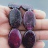 Sugilite Rinforzato in Perline Forma Ovale Piatto Liscio Foro Passante 20X30mm