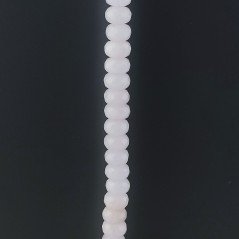 Giada Rosa in Perline Forma Rondelle Sfaccettato Foro Passante 08mm