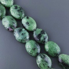 Rubino Zoisite Naturale in Perline Forma Ovale Piatto Liscio Foro Passante 12X16mm Rubino Zoisite Naturale in Perline Forma Ovale Piatto Liscio Foro Passante 12X16mm