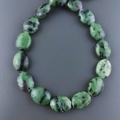 Rubino Zoisite Naturale in Perline Forma Ovale Piatto Liscio Foro Passante 12X16mm Rubino Zoisite Naturale in Perline Forma Ovale Piatto Liscio Foro Passante 12X16mm