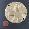 Connettore In Zama Opaco Forma Tondo Martellato 66mm-Dorato 1pz