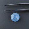 Angelite Naturale Forma Tondo Cabochon Briollette Sfaccettata Fatto a Mano Gemma Sciolta 12mm 7,50 Carati 1pz