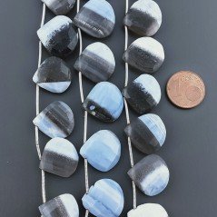 Opale Blu Grigio Naturale Perline Forma Cuore Piatto Sfaccettato a Mano Foro Laterale 10mm-15mm A Mano Opale Blu Grigio Naturale Perline Forma Cuore Piatto Sfaccettato a Mano Foro Laterale 10mm-15mm A Mano