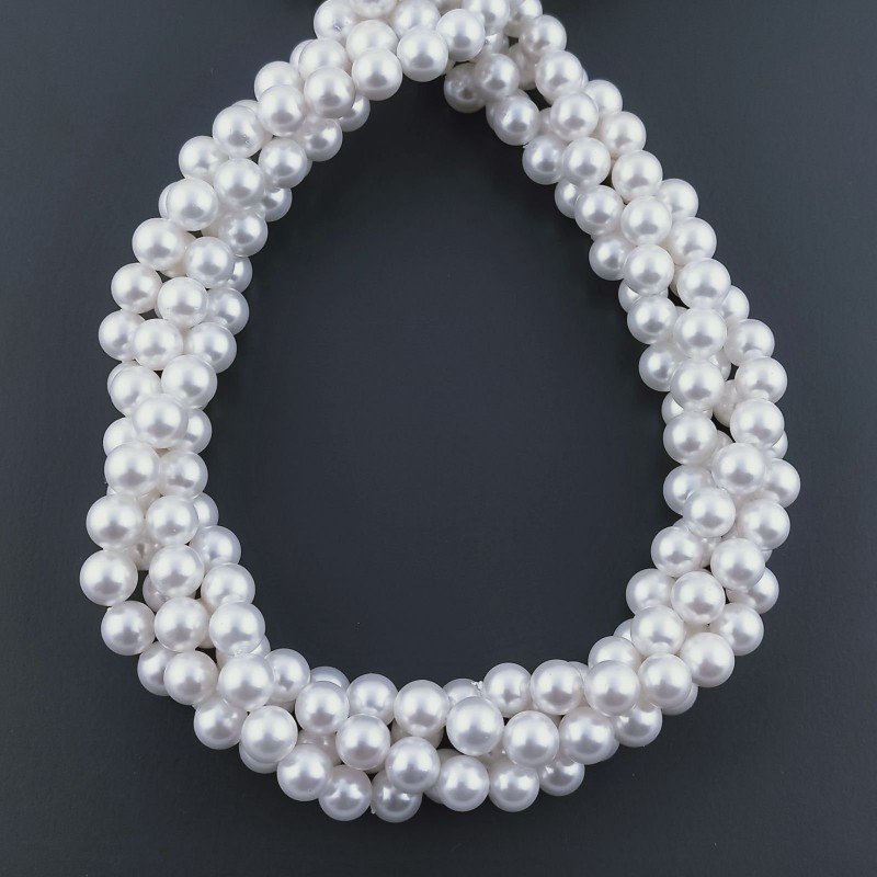 Perle Di Maiorca Bianco Perline Forma Tondo Liscio 06mm