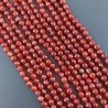 Corniola Rossa Perline Forma Tondo Sfaccettato 04mm