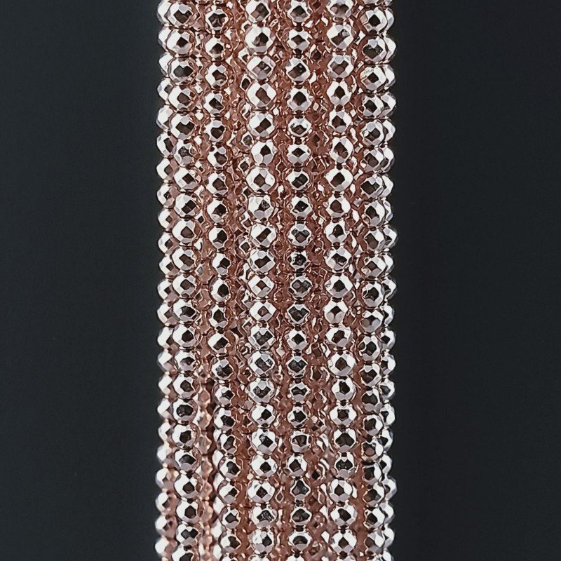 Ematite Rosato Perline Forma Tondo Sfaccettato 02mm