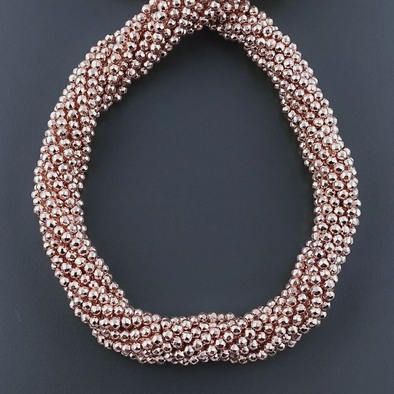 Ematite Rosato Perline Forma Tondo Sfaccettato 02mm