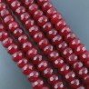 Giada Rubino in Perline Forma Rondelle Sfaccettato Foro Passante 12mm
