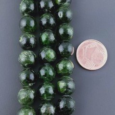 Granato Verde Naturale Perline Forma Tondo Liscio 10mm