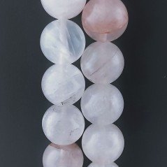 Quarzo Rutilato Rosso in Perline Forma Tondo Liscio Foro Passante 18mm