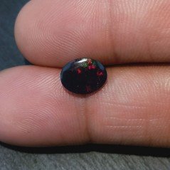 Opale Nero Welo Forma Ovale Cabochon Liscio A Mano 9X7X4-5mm 1,30-1,50 Carati 1pz Opale Nero Welo Forma Ovale Cabochon Liscio A Mano 9X7X4-5mm 1,30-1,50 Carati 1pz