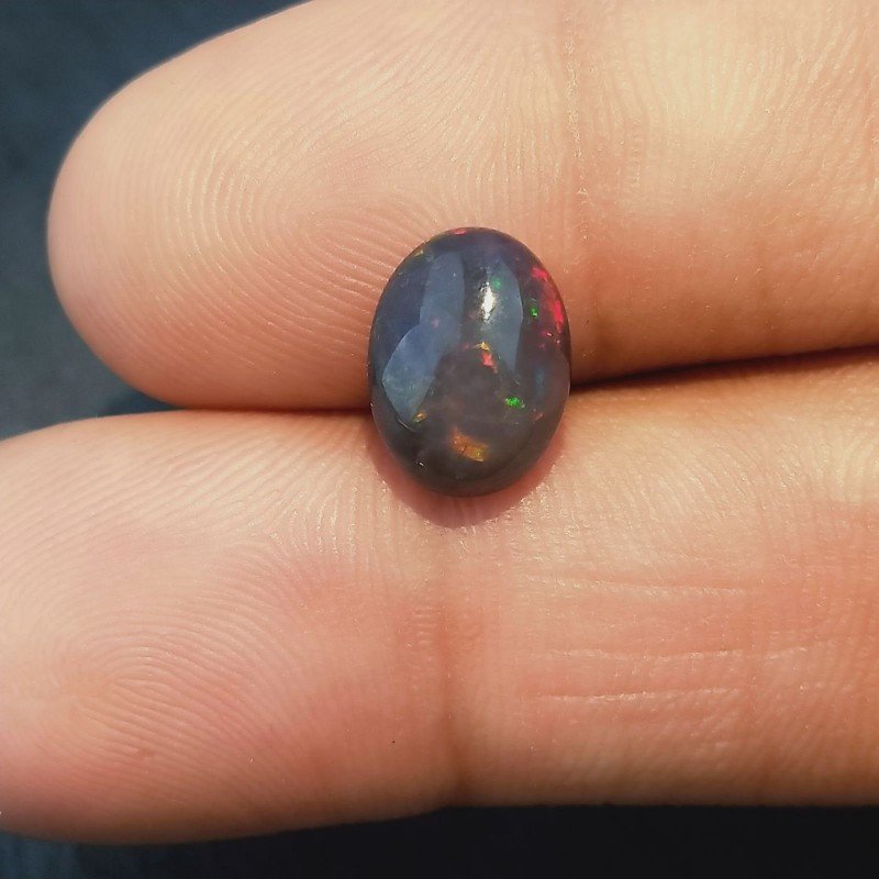 Opale Nero Welo Forma Ovale Cabochon Liscio A Mano 10X8X4mm 2,00+ Carati 1pz Opale Nero Welo Forma Ovale Cabochon Liscio A Mano 10X8X4mm 2,00+ Carati 1pz