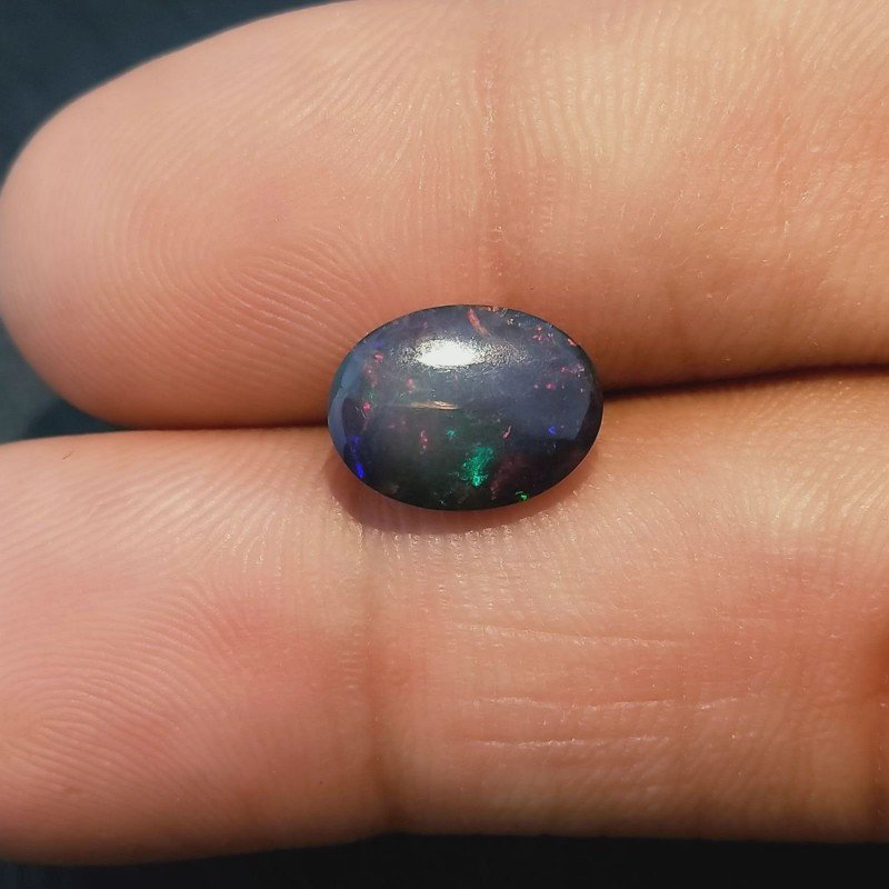 Opale Nero Welo Forma Ovale Cabochon Liscio A Mano 10X8X4mm 2,00+ Carati 1pz Opale Nero Welo Forma Ovale Cabochon Liscio A Mano 10X8X4mm 2,00+ Carati 1pz