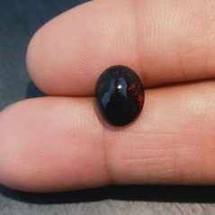 Opale Nero Welo Forma Ovale Cabochon Liscio A Mano 10X9X5mm 2,80 Carati 1pz