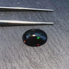 Opale Nero Welo Forma Ovale Cabochon Liscio A Mano 11X8X4mm 2,00 Carati 1pz