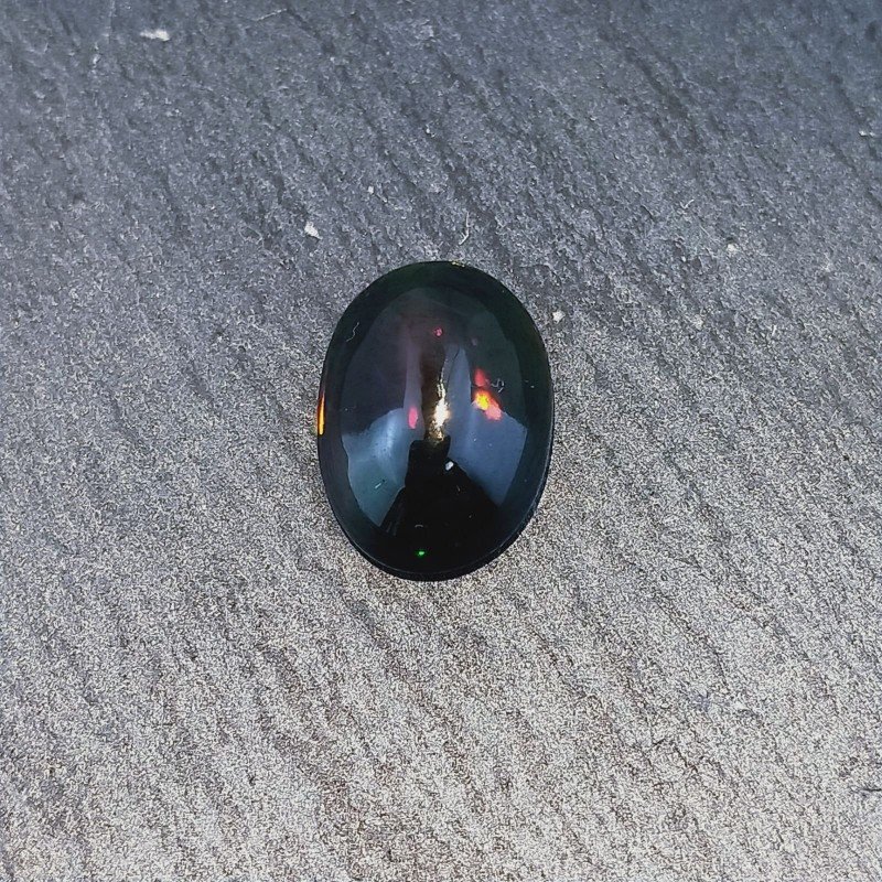 Opale Nero Welo Forma Ovale Cabochon Liscio A Mano 11X8X4mm 2,00 Carati 1pz