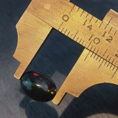 Opale Nero Welo Forma Ovale Cabochon Liscio A Mano 11X8X4mm 2,00 Carati 1pz