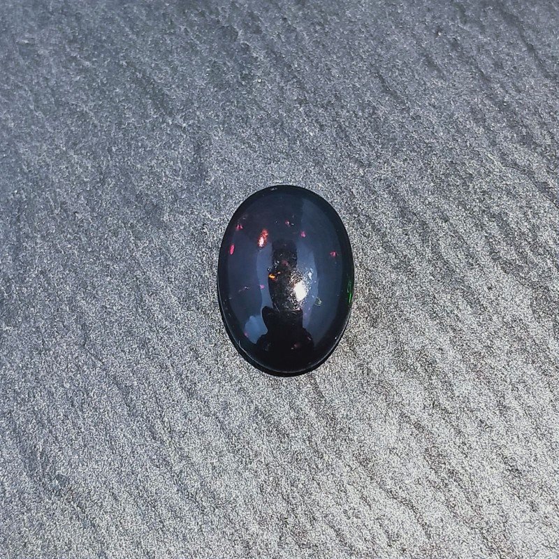 Opale Nero Welo Forma Ovale Cabochon Liscio A Mano 11X7X4mm 1,75 Carati 1pz Opale Nero Welo Forma Ovale Cabochon Liscio A Mano 11X7X4mm 1,75 Carati 1pz