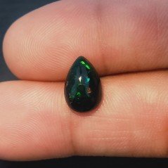 Opale Nero Welo Forma Gocce Cabochon Liscio A Mano 12X8X5mm 2,35 Carati 1pz