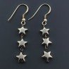 Orecchini A Nodo Orafo Dorato Con Ematite Dorato Forma Stella A Mano