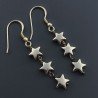 Orecchini A Nodo Orafo Dorato Con Ematite Dorato Forma Stella A Mano